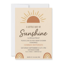 Liten stråle av boho-solsken – Baby Shower 