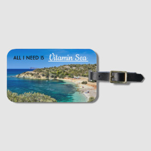 liten strand på Sardinien med turkos vatten Bagagebricka