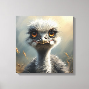 Liten strutsfågel canvastryck