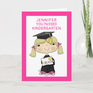 Liten Student flicka Blond Hair Kort