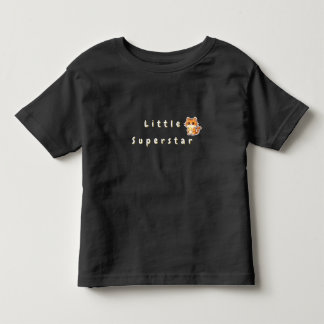 Liten superstjärna Småbarns fin fotsid t-shirt i j