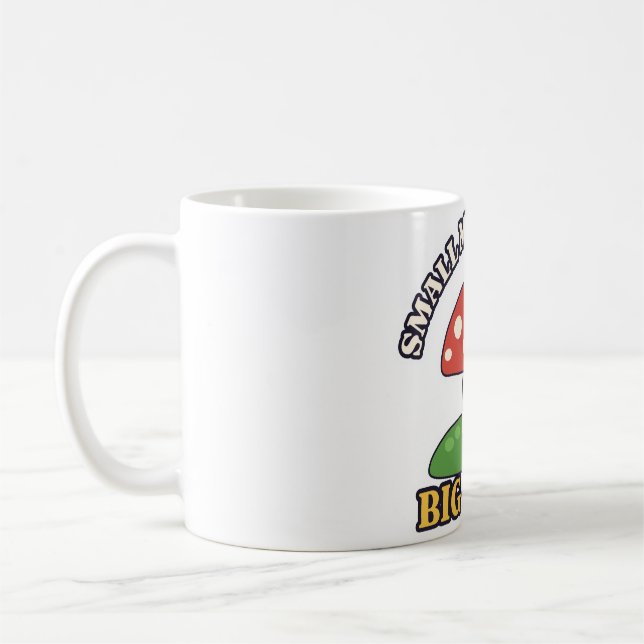 Liten Svamp Stora Planer Toadstool Kaffemugg (Vänster)