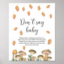 Liten svampflora - Säg inte baby Poster