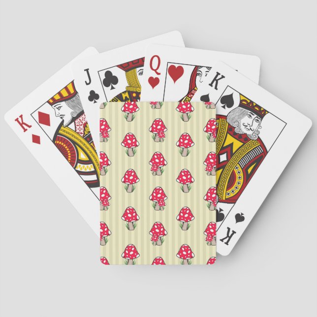 Liten svampillustration casinokort (Baksidan)