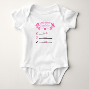 Liten syster checklista T-shirt