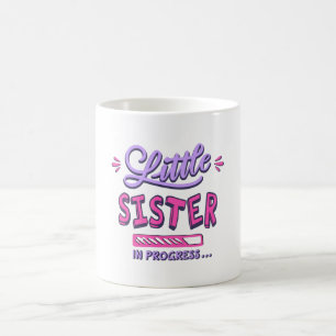 Liten syster på gång kaffemugg