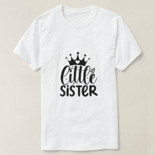 Liten syster söt syskon matchande t-shirt