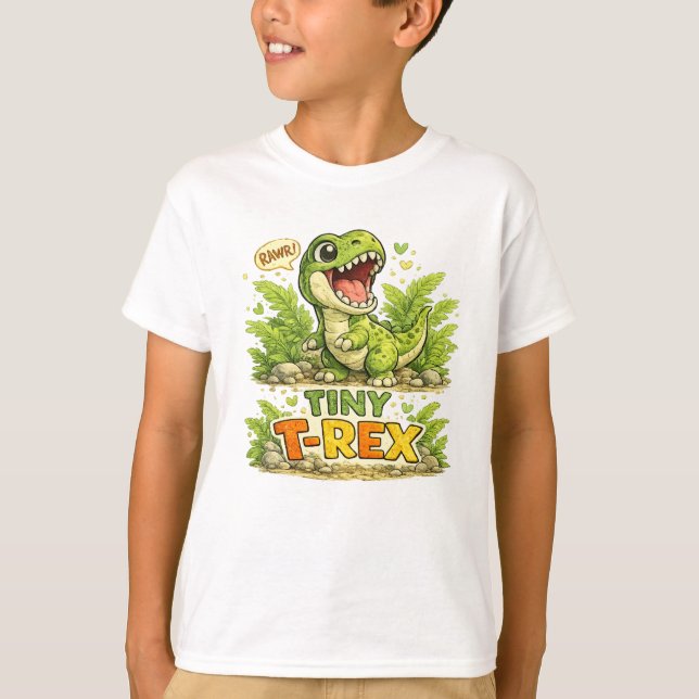 Liten T-Rex T Shirt (Framsida)