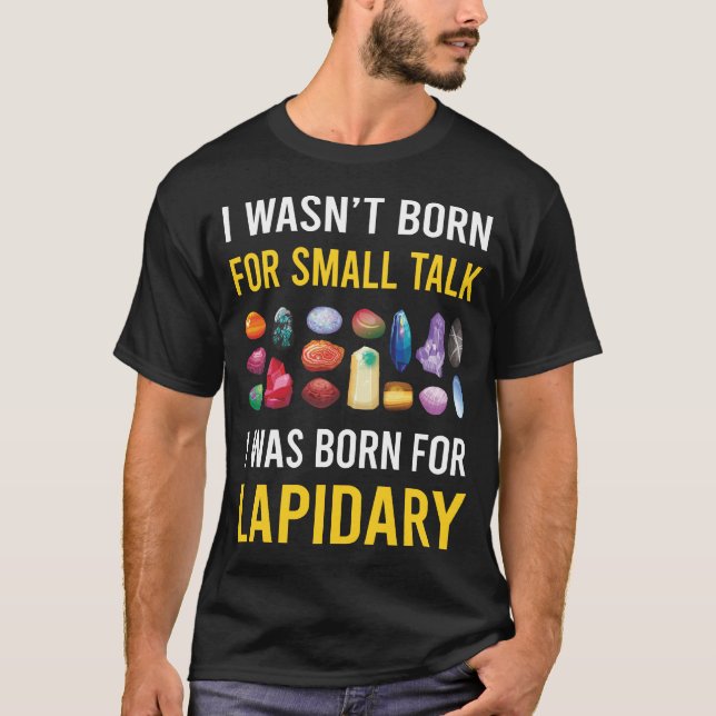 Liten Talk Lapidarist för bärbara datorer T Shirt (Framsida)