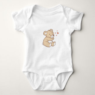 Liten Teddybjörn Baby Body T Shirt
