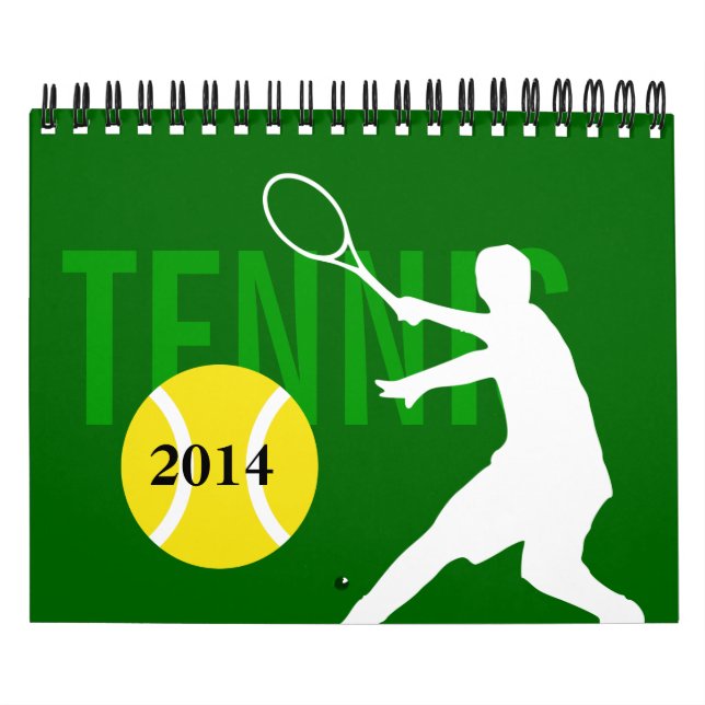 Liten tennis kalender för tränare, spelare och fan (Omslag)
