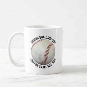 Liten Text 330ml Personlig Basebollmugg Kaffemugg