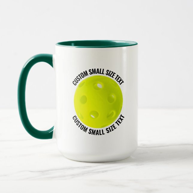 Liten text HUN. GRÖN Combo 15oz Anpassad Picklebal Mugg (Vänster)