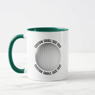 Liten text JAKTGRÖN Kombi 11oz Anpassad Golf Mugg