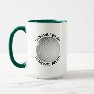 Liten text JAKTGRÖN Kombi 450g Custom Golf Mugg