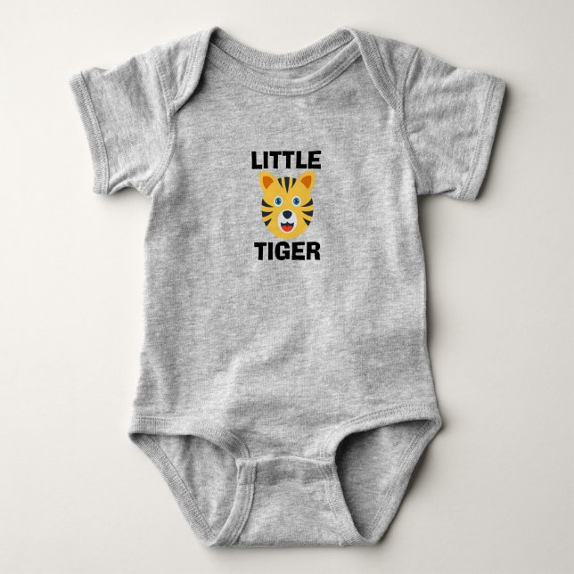 Liten tiger baby bodysuit t shirt (Framsida)