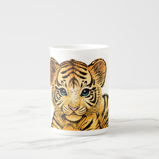 LITEN TIGER BENPORSLIN MUGG (Framsidan)