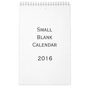 Liten tom kalender 2016 - du kan anpassa den