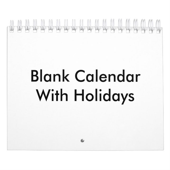 Liten tom kalender med Helgdagar (Omslag)