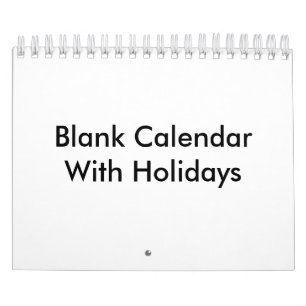 Liten tom kalender med Helgdagar