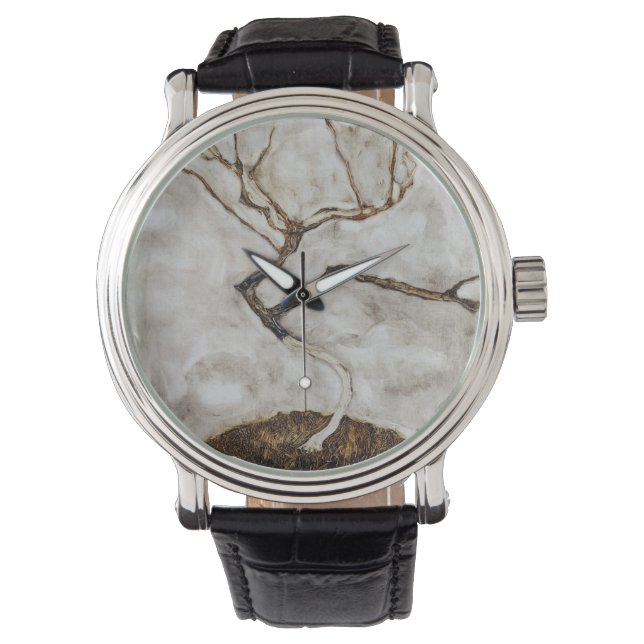 Liten Träd i sista hösten av Egon Schiele Armbandsur (Framsida)