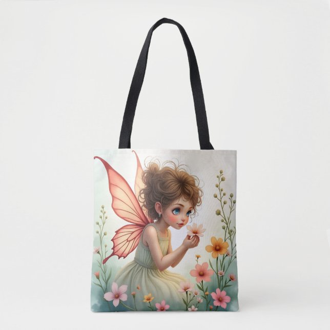 Liten Trädgårdsälva Totebag Tygkasse (Framsida)