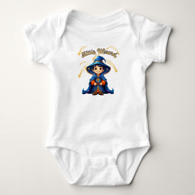 Liten trollkarl – Baby Halloween-bodysuit T Shirt (Framsida)