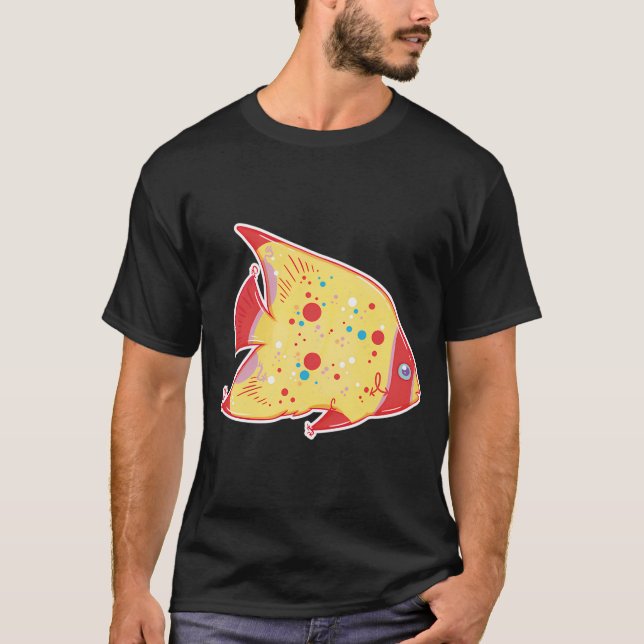 Liten tropisk fisk t shirt (Framsida)