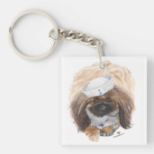Liten Tuffy Sjöman Pekingeser Hund