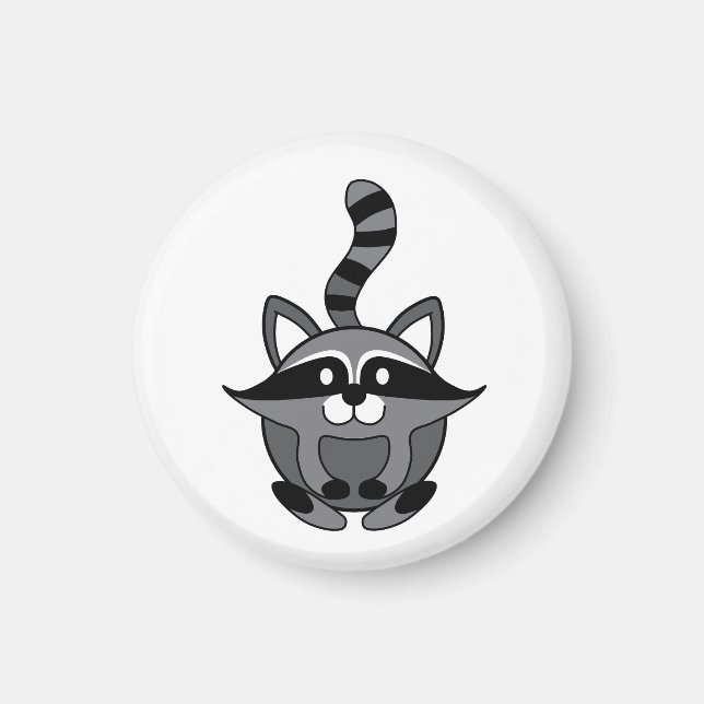 Liten tvättbjörn magnet (Framsidan)