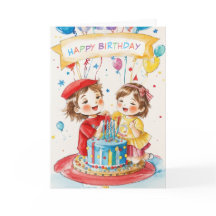 Liten Twillingar födelsekort