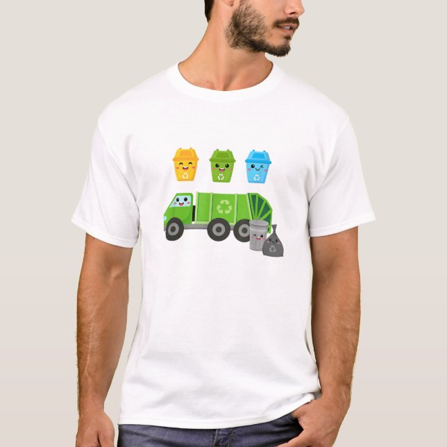 Liten unge som älskar sopträning t shirt (Framsida)