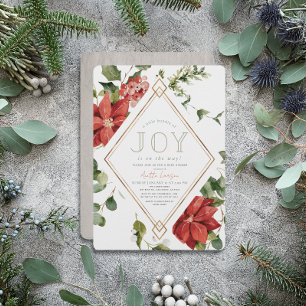 Liten uppsättning av Joy Helgdag Blommigt Baby Sho Inbjudningar