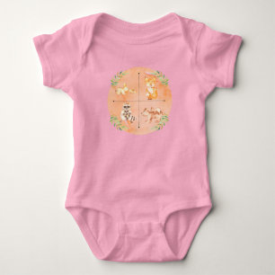Liten upptäckar mamma & baby djur baby bodysuit t shirt