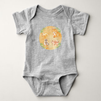 Liten upptäckar mamma & bebis djur Baby bodysuit T Shirt