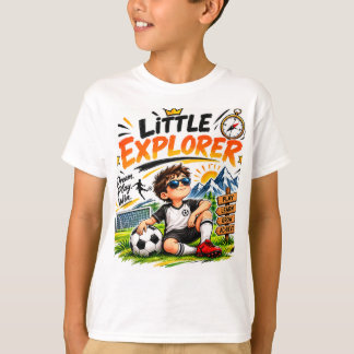 Liten upptäckares fotbollsäventyr för barn - T-shi T Shirt