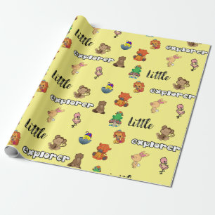 Liten upptäckares platta ark omslags papper presentpapper