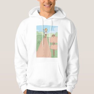 Liten upptäckares vandringsäventyr hoodie