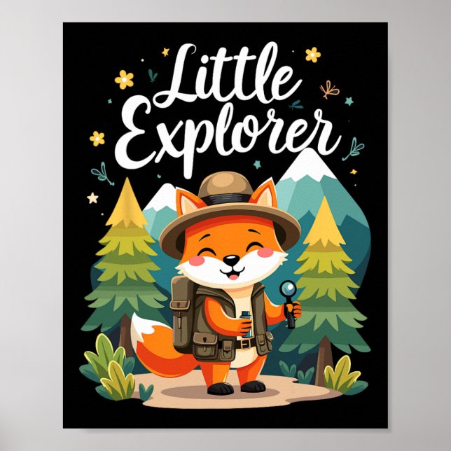 Liten upptäcktsresande  poster (Framsidan)