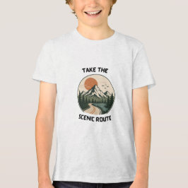 Liten upptäcktsresande vandrande barn t shirt