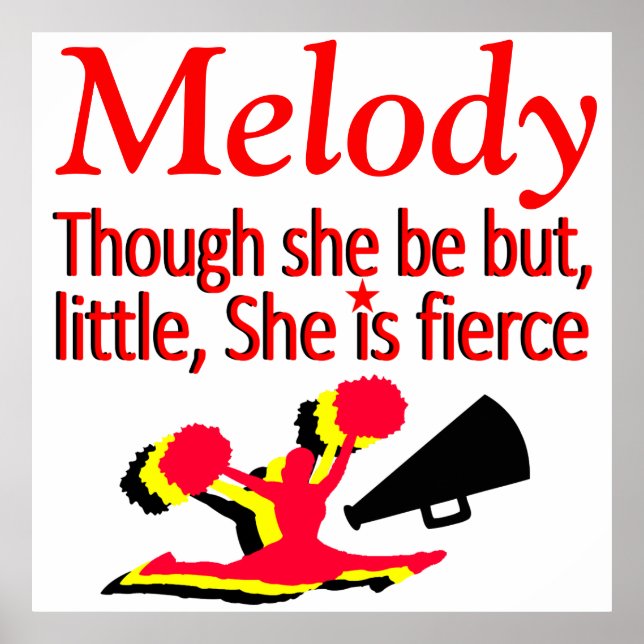 LITEN UTAN FIERCE PERSONLIG CHEERLEADING POSTER (Framsidan)