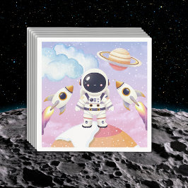 Liten utforskare för vattenfärgrymd Utforskaren Ba Pappersservett