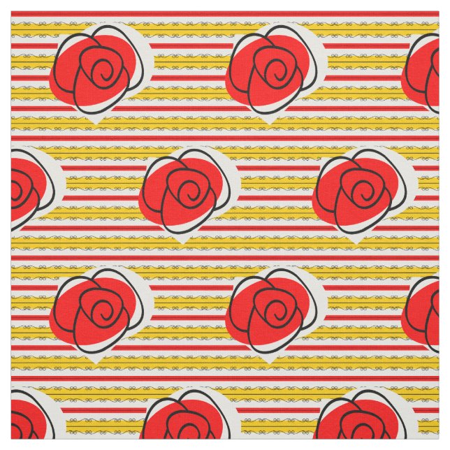 Liten utskrift av den spanska väven Ro Rand Tyg (Provkarta)