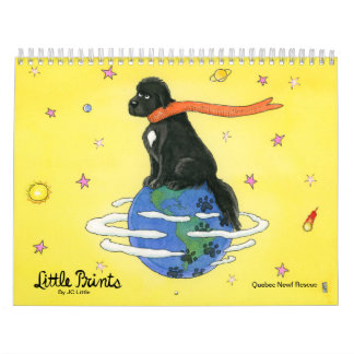 Liten utskrift - Hund Newfoundland Kalender