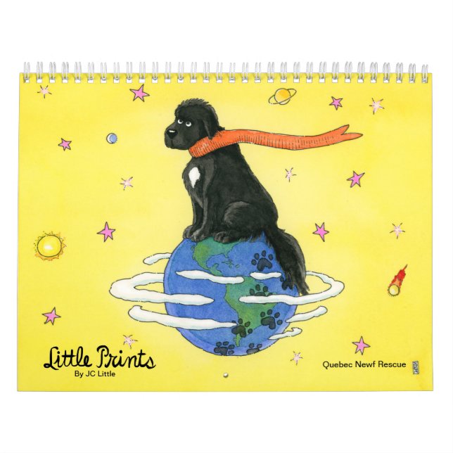 Liten utskrift - Hund Newfoundland Kalender (Omslag)