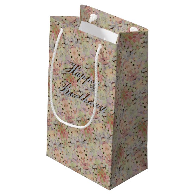 Liten Vacker Blommig Födelsedag (Baksidan Vinklad)