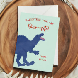Liten Valentinskärlek, Du Är Dino-mysig Dinosaurie Anteckningskort