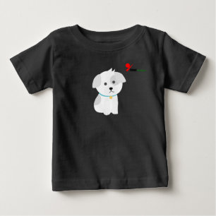 Liten valp baby t-shirt