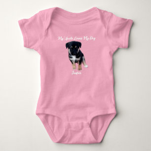 Liten Valp Pal: Personlig Hund Photo Baby Body T Shirt