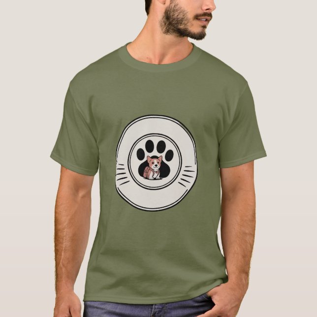 liten valp stor äventyr t shirt (Framsida)